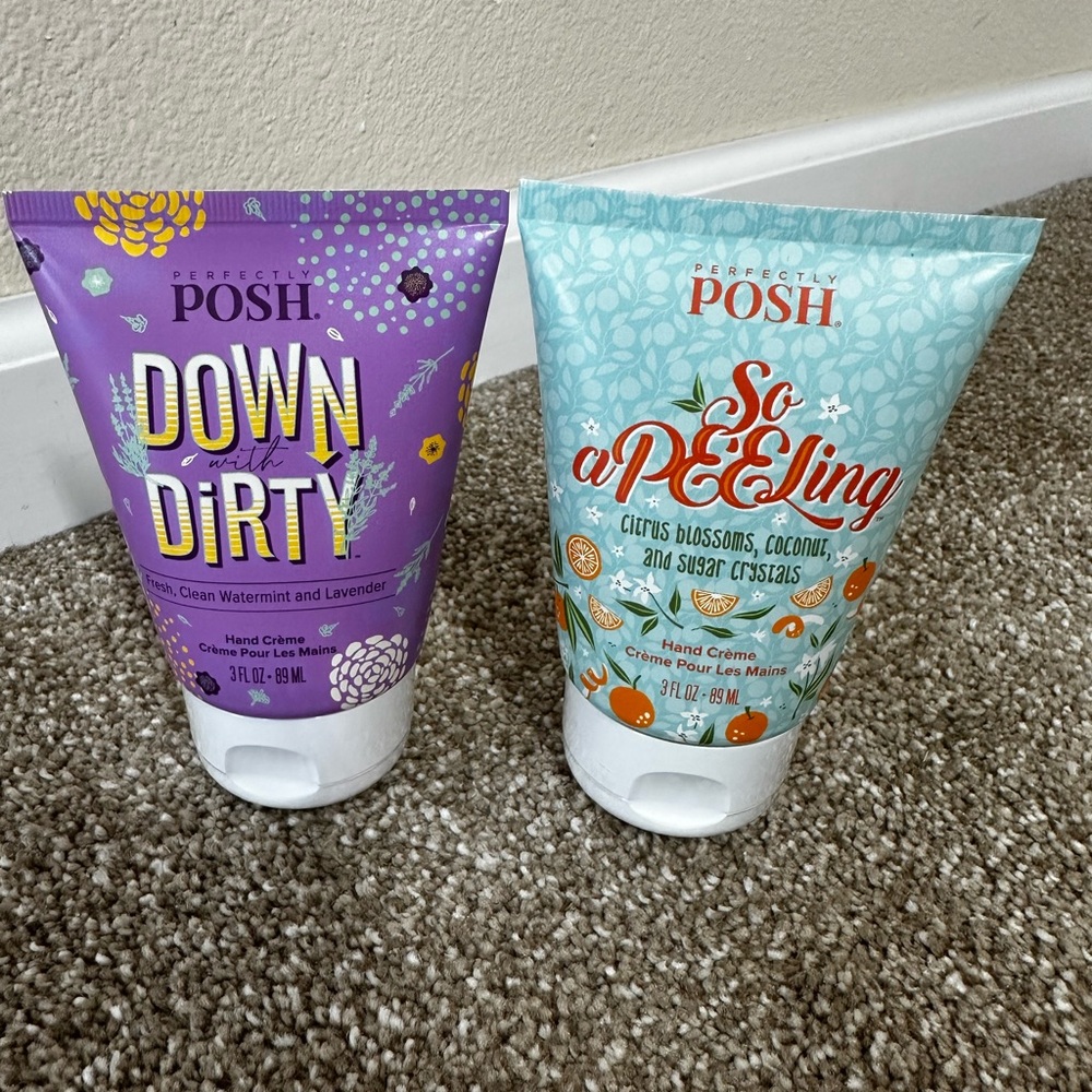 Perfectly Posh Hand Crème Duo - Purple and Blue